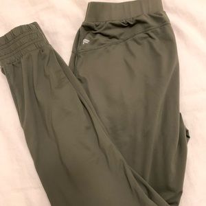 Olive green Fabletics joggers